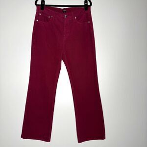 J. Crew 2023 High Rise Slim Demi Boot Corduroy Pant Women's Size 29